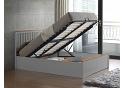 5ft King Size Malmo Pearl Grey Wooden Ottoman Storage Lift Up Bed Frame 3